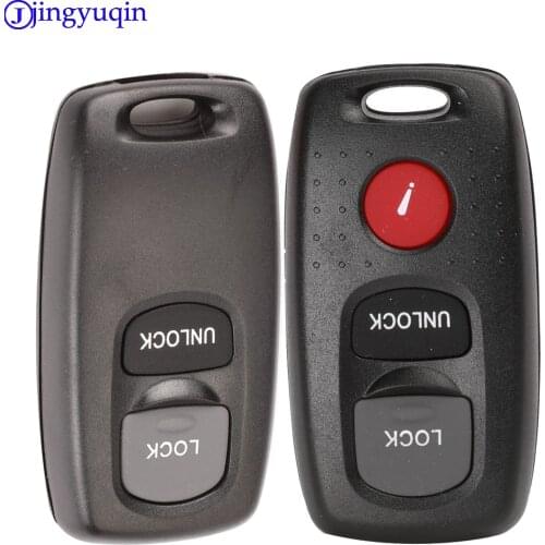 Jingyuqin 2/3B Remote Key Case Shell Cover for Mazda 2 3 6 323 626 Key Blank Keyless Entry Fob 2 Buttons Car Key