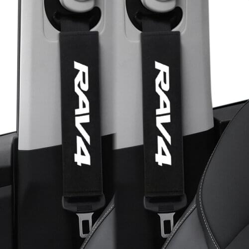 2pcs Auto Seat Belt Cover Case For Toyota RAV4 RAV 4 2013 2014 2015 2016 2017 Accessories Car-Styling