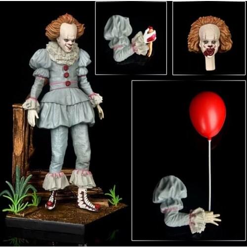Anime Action Figure Pennywise Figure Girl Stephen Kings IT Clown Model Collection Decor For Halloween Gift It: Chapter Two