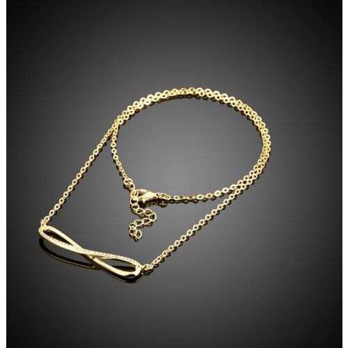 Garilina Gold white cubic zirconia fashion jewelry womens necklace pendant charm pendant AP2077