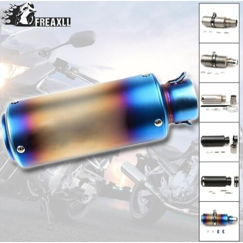 Escape Motorcycle Exhaust Pipe Muffler Motocross 36-51MM 61MM pitbike For mv agusta kawasaki versys 650 honda nc750x DB Killer