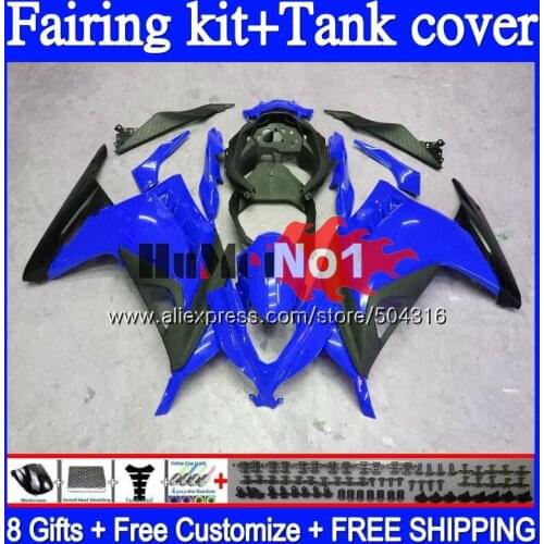 Injection For KAWASAKI ZX-3R EX ZX 300R 2013 2014 2015 2016 2017 95MC.75 Glossy blue ZX300R EX300 R ZX3R 13 14 15 16 17 Fairing
