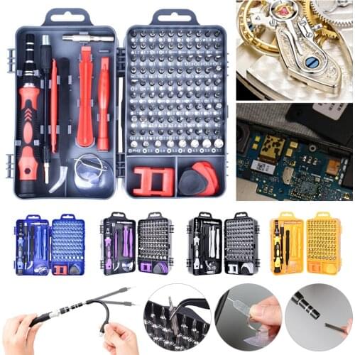 115 In 1 Electric Precision Screwdriver Set DIY Hand Repair Tool Multifunctional Magnetic Screw Driver for Phone Watches Glasses