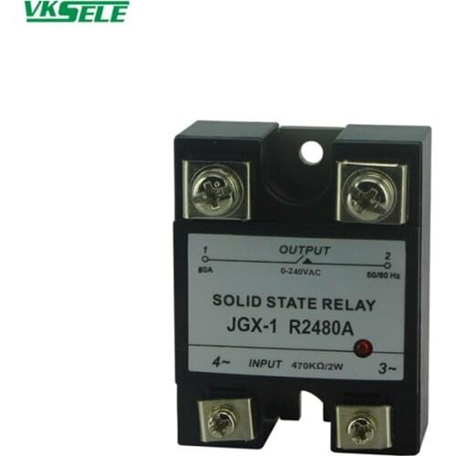 JGX-1D4880A 3V-32VDC input 24V-480VAC output single phase 1 phase ssr solid state relay