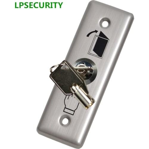 LPSECURITY Gate Door Access Control Door lock stainless steel key Release Exit Button Sensor Switch/door access push button