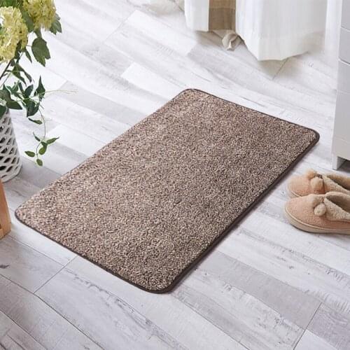 Indoor Super Absorbs Doormat Latex Backing Non Slip Door Mat for Front Door Inside Floor Dirt Trapper Cotton Entrance Rug