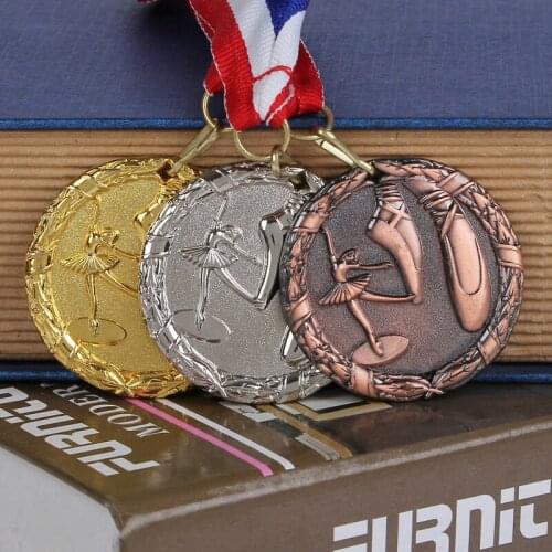 Dance Competition Games Medals Souvenir Fans Zinc Alloy Official Ballet Competition Medals Sport Match Award Nice Gift For Kids