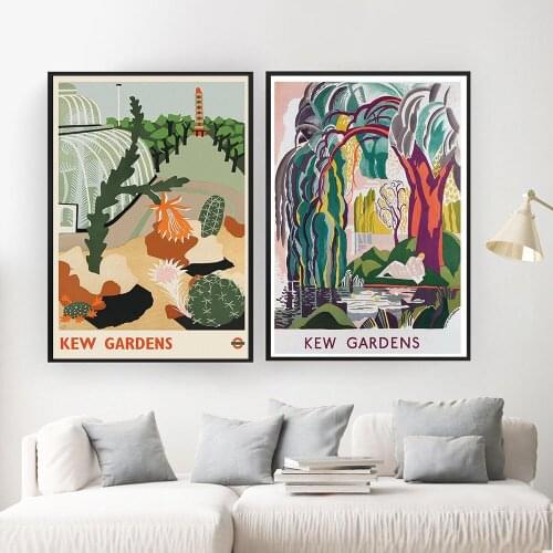 Minimalist Retro Abstract Park Trees Wall Art Canvas Painting Nordic Posters and Prints Wall Pictures for Living Home Decoration