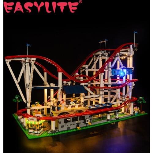 LED Light Set For 10261 Creator Roller Coaster DIY Toys Blocks Bricks Only Lighting Kit Not Include Model