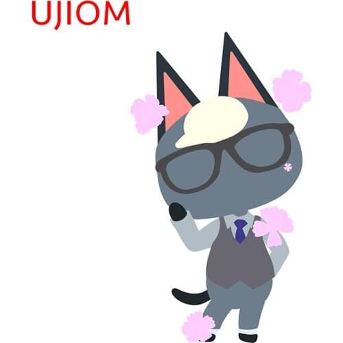 UJIOM Cartoon WallStickers Raymond with Cherry Blossoms Wallpaper Decoration Waterproof Sticker Accessorie Room Home Decor Decal