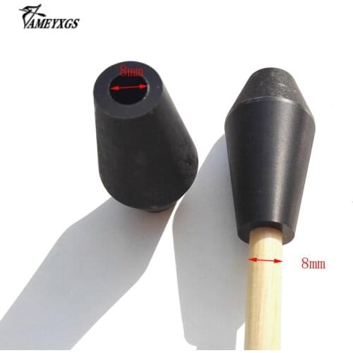 12pcs/lot Archery Broadhead Target Arrow Head Nylon Blunt Target Point Arrowhead Field Tips For 8mm Outer Diameter Arrow Shaft