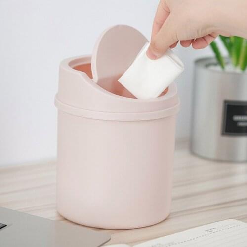 Mini Simplicity Desktop Dustbin Holder Desktop Cleaning High Capacity Plastic Garbage Manager for Office Supplies