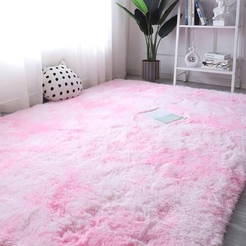 Nordic Plush Carpet Living Room Long Hair Carpet Bedroom Large Area Rug Home Decor Floor Carpet Super Cute Comfortable Shag Rugs