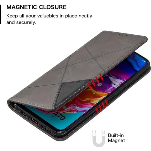New Style For Funda Samsung Galaxy A70 Case on For Samsung A70 A 70 SM-A705F Coque Luxury Magnetic Wallet Leather Flip Phone Cov