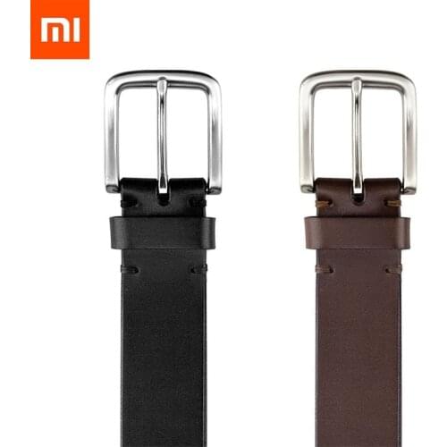 Oringinal Youpin Mijia Belt Leather Leisure Cow Alluminum Buckle Leather Fashion 38mm Width for Man Best Gift
