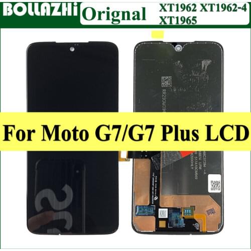 1/2Piece/lot Original LCD For MOTO G7 Display Touch Screen Digiziter Assembly for Moto G7 LCD Display G7 XT1962 XT1962-4 6.2"