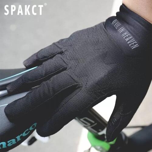 SPAKCT Mens Cycling Gloves Bicycle Gloves Guantes Ciclismo Hombre Full Finger Touchscreen Shockproof Non-Slip Wear Resistant