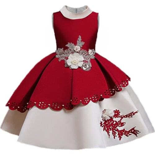 Girls Tutu Princess Dress Toddler Girl Dresses for Flower Girls Wedding Gown vestidos Kids Formal Party Dress Children Clothing