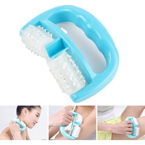 New Face roller Blue D Type Fat Control Roller Massager Cellulite Leg Abdomen Neck Buttocks Fast Anti Cellulite Face Lift Tools