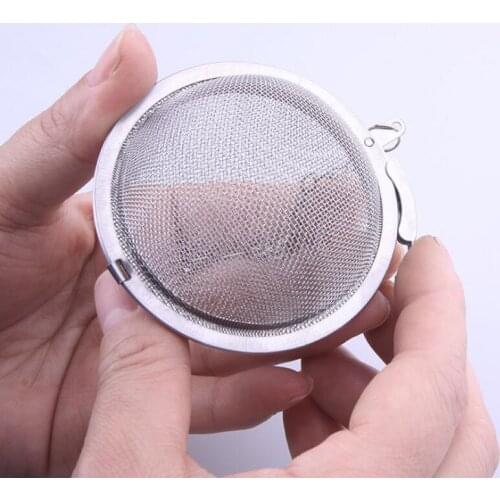 High Quality Tea Strainer 304 Stainless Steel Tea Pot Infuser Mesh Ball Filter With Chain Tea Maker Tools LX8130