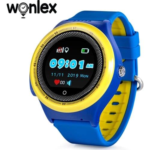 Wonlex KT06 Smart-Watches GPS Tracker Round With Vibration Kids Waterproof Watches 2G Phone-Watch Location Alarm Wearable Device