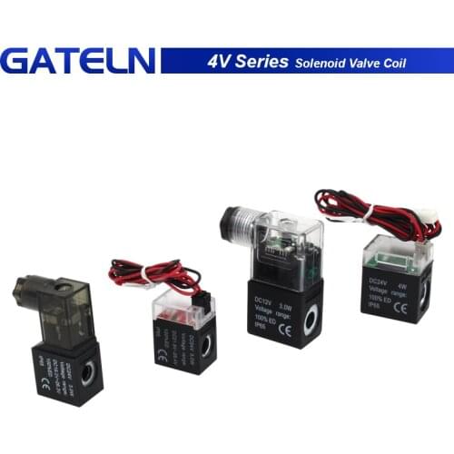 Valve solenoid coil 4V210-08 3V210-08 4V220-06/08 4V230C 2V025-06/08 3V1-06 type 24VDC 12V DC 220V AC 110V AC 220V