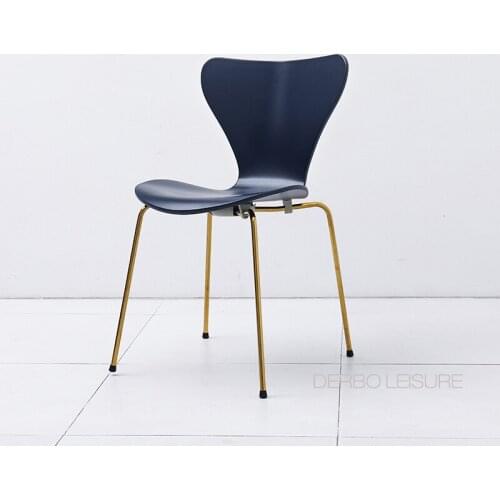 Modern Classic Design Luxury Gold Color Leg Fashion Popular Dining Room Furniture Leisure Study computer stack Side Chair 1PC