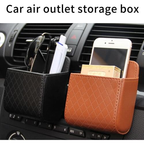 KISSCASE Car Air Outlet Bag Portable storage For cigarette cosmetics Glove box Holder Feather Box For Xiaomi Huawei iPhone 7 Xr