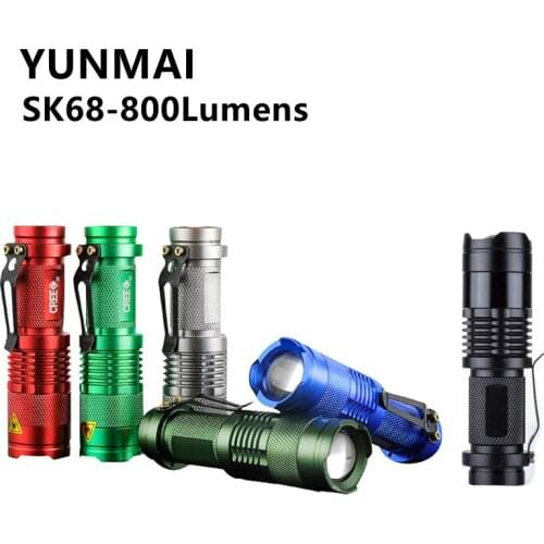 Super Bright LED Flashlight Zoomable 2000Lumens 3 Lighting Modes Mini Torch Light with Q5 Led Portable Durable For Outdoor