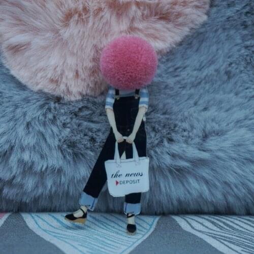 Woman badges pin brooch T-Shirt Bag pins Diy Jewelry Accessories brooch Arcylic pins wool ball badges