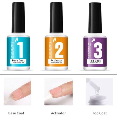 1Pcs Base And Top Coat Gel Nail Dipping Powder Solution Infiltration Foundation Glue Gel Polish Activator Nail Gel Primer TSLM2