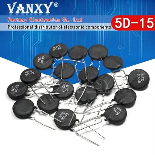 10pcs Thermistor Resistor NTC 5D-15 5D15 Thermal Resistor