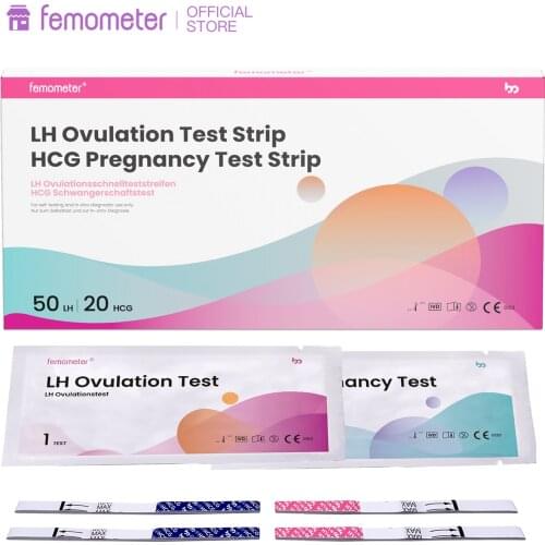 50+20 Pcs/Set Femometer Ovulation Test Combo Testing Kit Sensitive Fertility Predictor