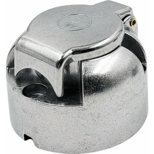 7 Pin 12V Car Trailer Towing Electric Aluminium Alloy Caravan Plug Socket Towbar Towing Socket Adapter