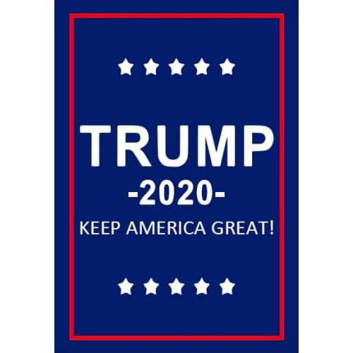 Free shipping aerlxemrbrae flag 30*45cm Custom Garden Flags Donald Trump Garden Flag Donald For 2020 President USA