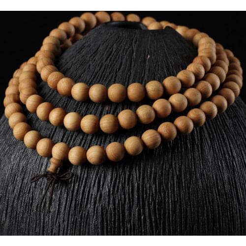Taihang Yabai Suzhu Bracelet 8mm108 High Oily Wooden Beads Men and Women Fashion