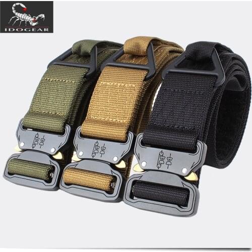 IDOGEAR 1.75 Inch CQB Quick Release Tactical Belt Riggers Airsoft men army outdoor sports belts FAST BT3403 black