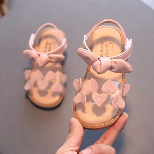 Baby Girl Kids Sandals With Florals Sweet Princess Soft Quality Childrens Beach Sandals For Girls Size 21-30