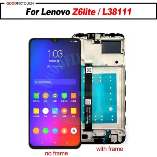 For Lenovo Z6lite / L38111 LCD Display + Touch Screen Digitizer Assembly with frame For Lenovo Z6 lite