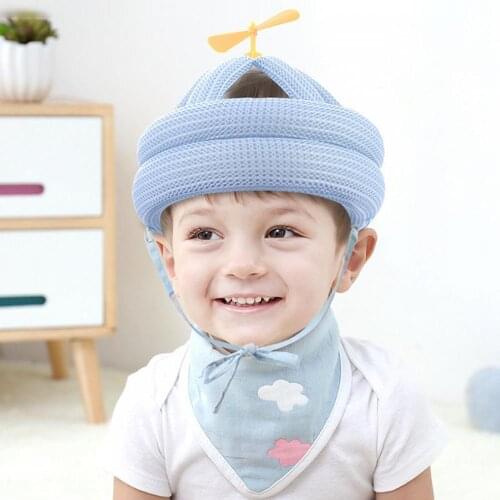 Newborn Toddler Helmet Small Windmill Design Baby Anti Collision Safety Helmet Head Protection Headgear Anti-Fall Pad Hat Cap