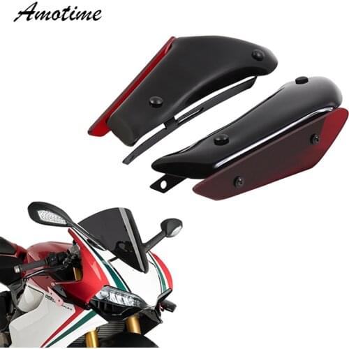 For DUCATI Panigale 959 1199 Motorcycle Fairing Parts Aerodynamic Wing Kit Fixed Winglet Fairing Wing