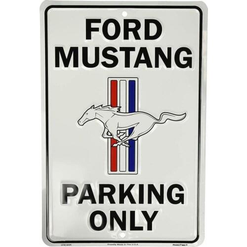 Ford Mustang Parking Only Sign