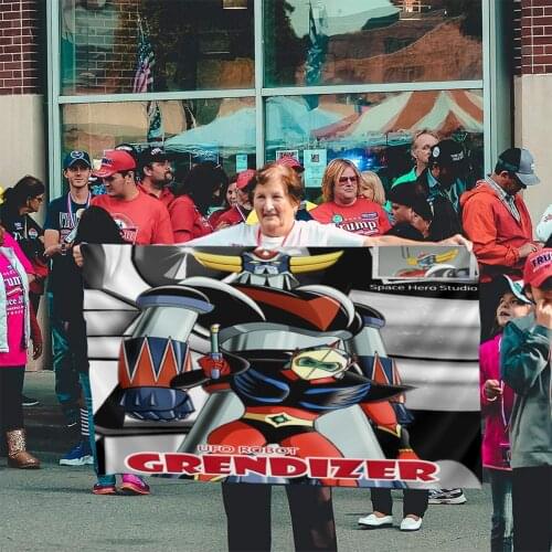 Goldorak 879 Pride Flag Printed Gift Banner Home Outdoor Satan Lesbian Ussr Flag Lesbian Flag