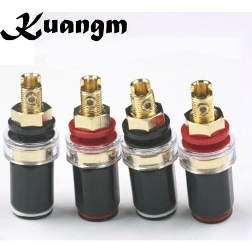Hi-End HiFi Speaker horn power amplifier Terminal Long Short Binding post un-welding Screw Female Banana connector Plug
