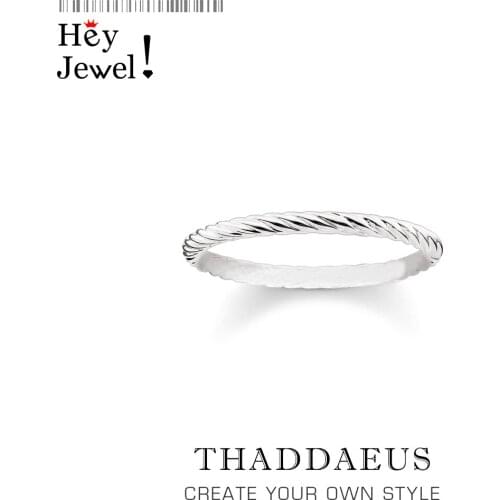 Cord Look Dainty Classic Ring,Europe Style Glam Fine Jewelry For Men & Women,2021 Summer Gift In 925 Sterling Silver,Super Deals