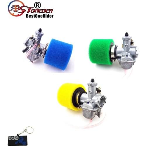 STONEDER VM22 Carb 26mm Mikuni Carburetor 38mm Air Filter For 110cc 125cc 140cc Engine Lifan XR50 CRF50 SSR Thumpstar Pit Bike