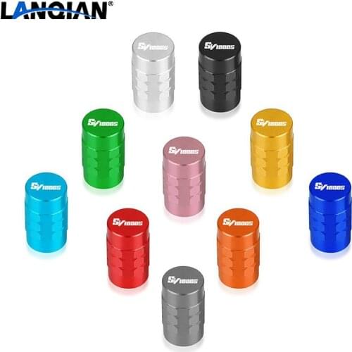 Logo "SV1000S" For SUZIKI SV1000 SV1000S SV 1000 1000S Wheel Tire Valve stem caps Cover Air Aluminum Alloy Valve Caps Stem Cover