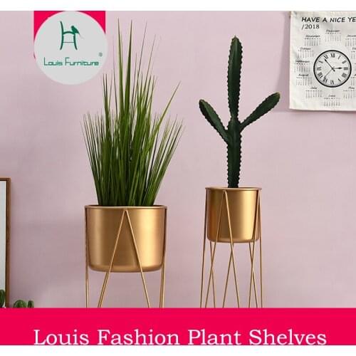 Louis Fashion Plant Shelves Nordic Tieyi Indoor Living Room Balcony Green Modern Simple Flower-pot