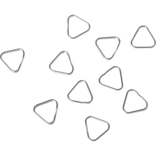 New 10pcs/set Metal Triangle Rings Split Digital Camera Strap Hook Replacement Parts Camera Strap Triangle Rings