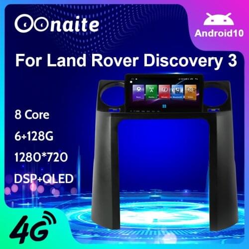 Oonaite 9.66 inch car Multimedia Video Player HD GPS Navigation Radio BT For Land Rover Discovery 3